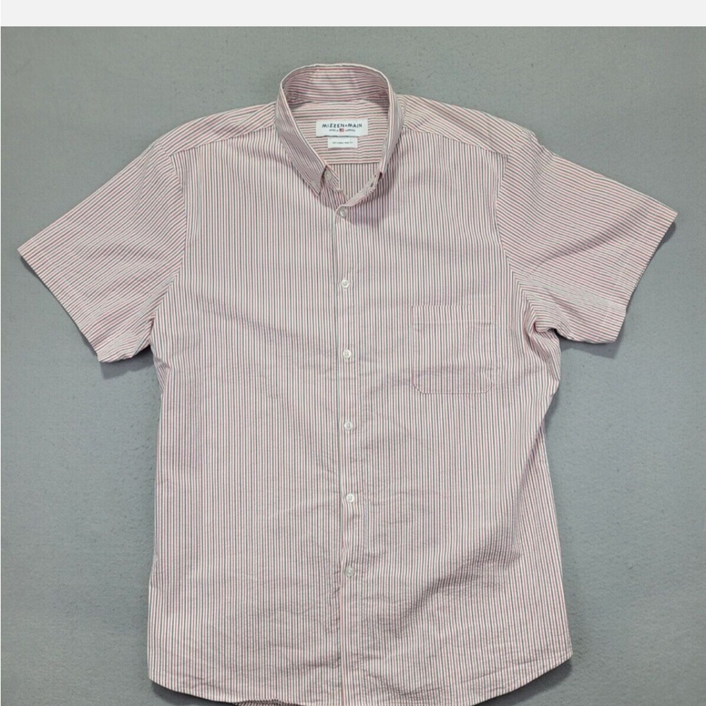Mizzen & Main Seersucker Short Sleeve Shirt